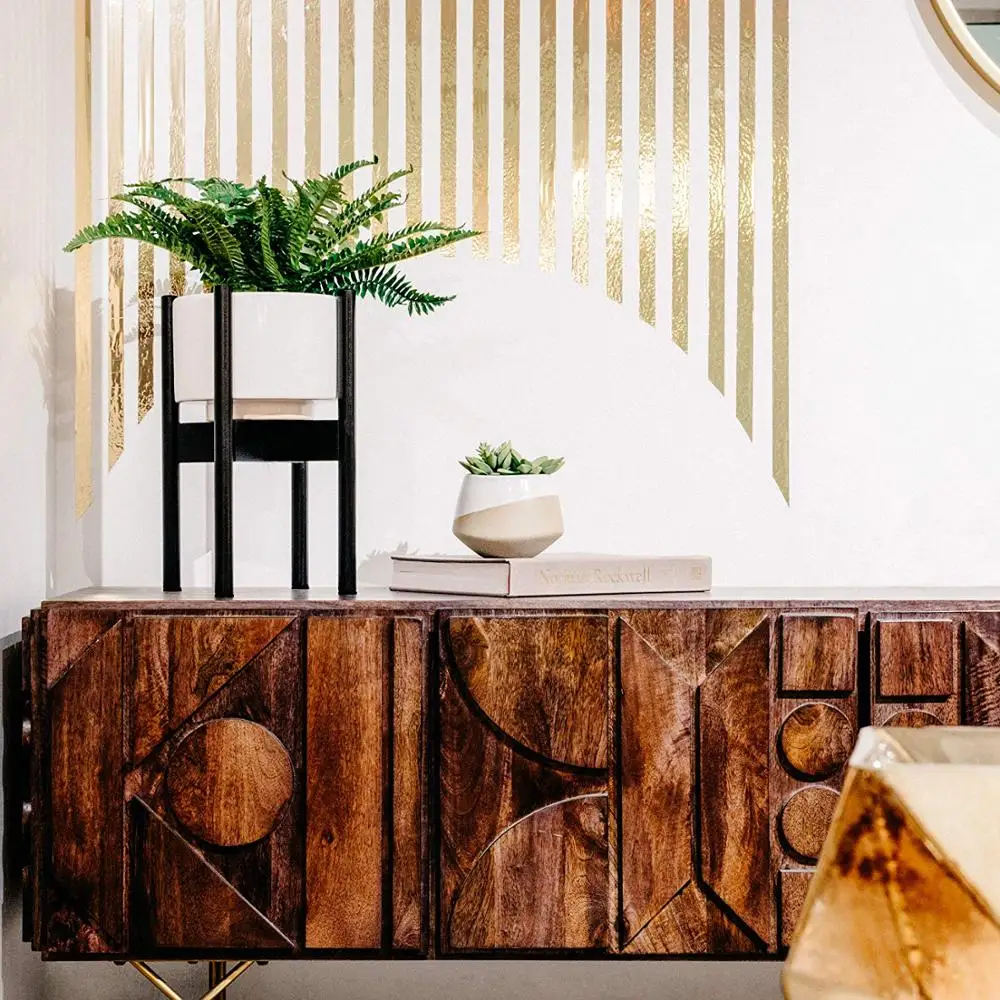 Adjustable Indoor Flower Stand Plant Pot Holder Design Bamboo Mid Century Wood Modern for Indoor Brown Box CLASSIC Wood Planter