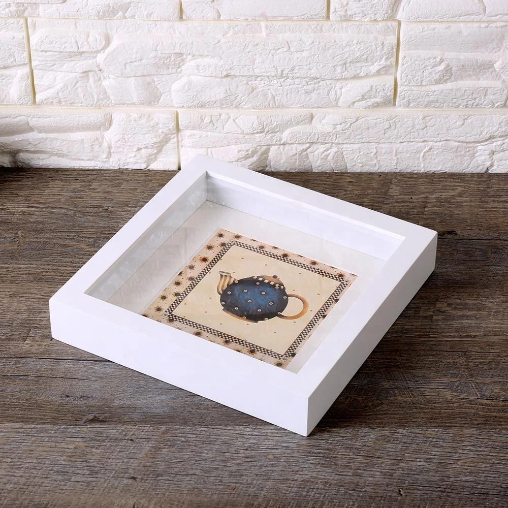 Wholesale 2024 Family New Style Custom Size Modern Wooden Shadow Box Photo Frame For Vintage Effect