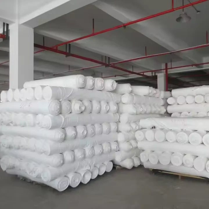 Jiaxing Factory Supplier Textile Raw Material Knitted  Greige Fabric 100 Polyester For Clothing