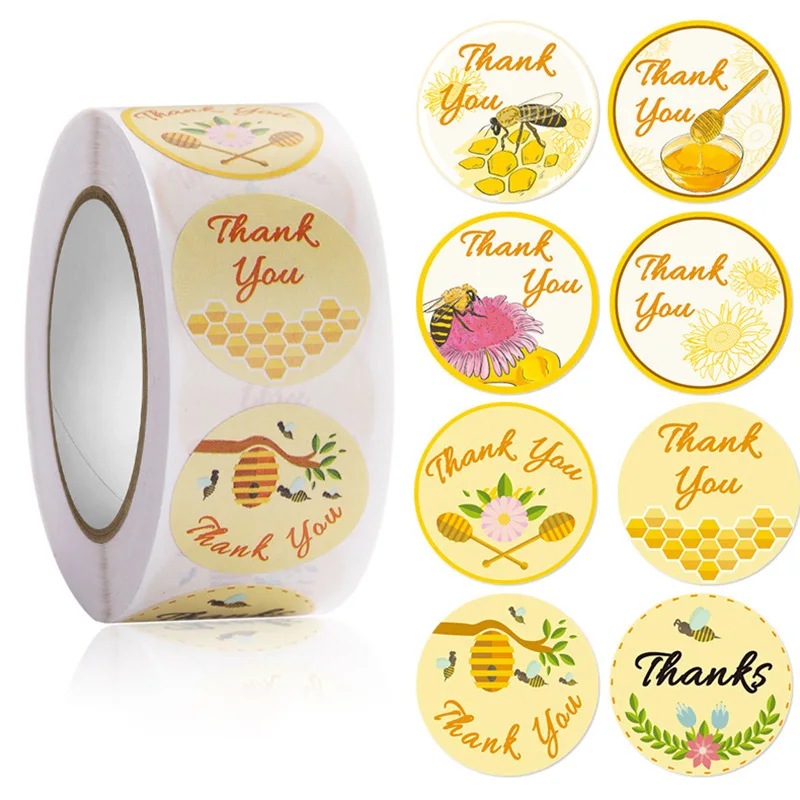 Product Sticker Printing Custom Adhesive Brand Logo Round Label Rolls