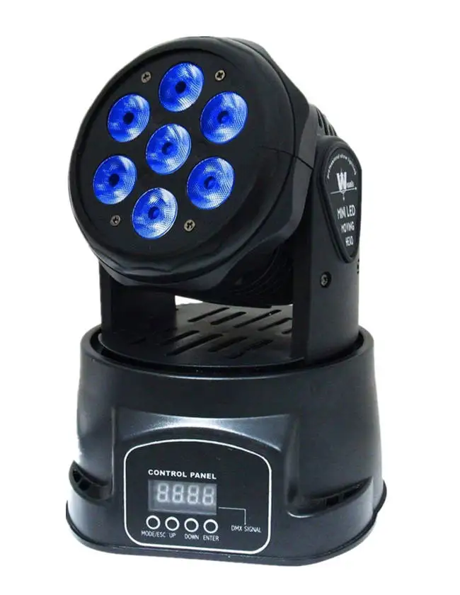 Wedding Disco Home Party Lighting 7x12w Dmx512 Mini Led Wash Light Moving Head Lights