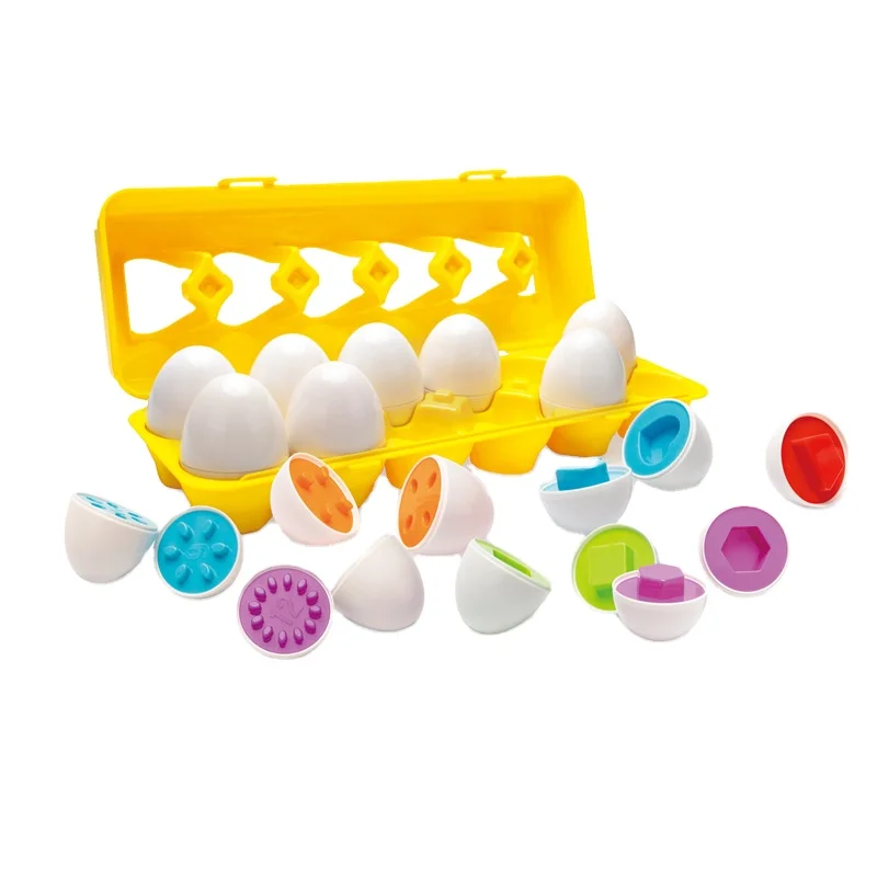 YM-W0205 Simulation egg children early education pairing smart egg puzzle shape color understanding logic high toys