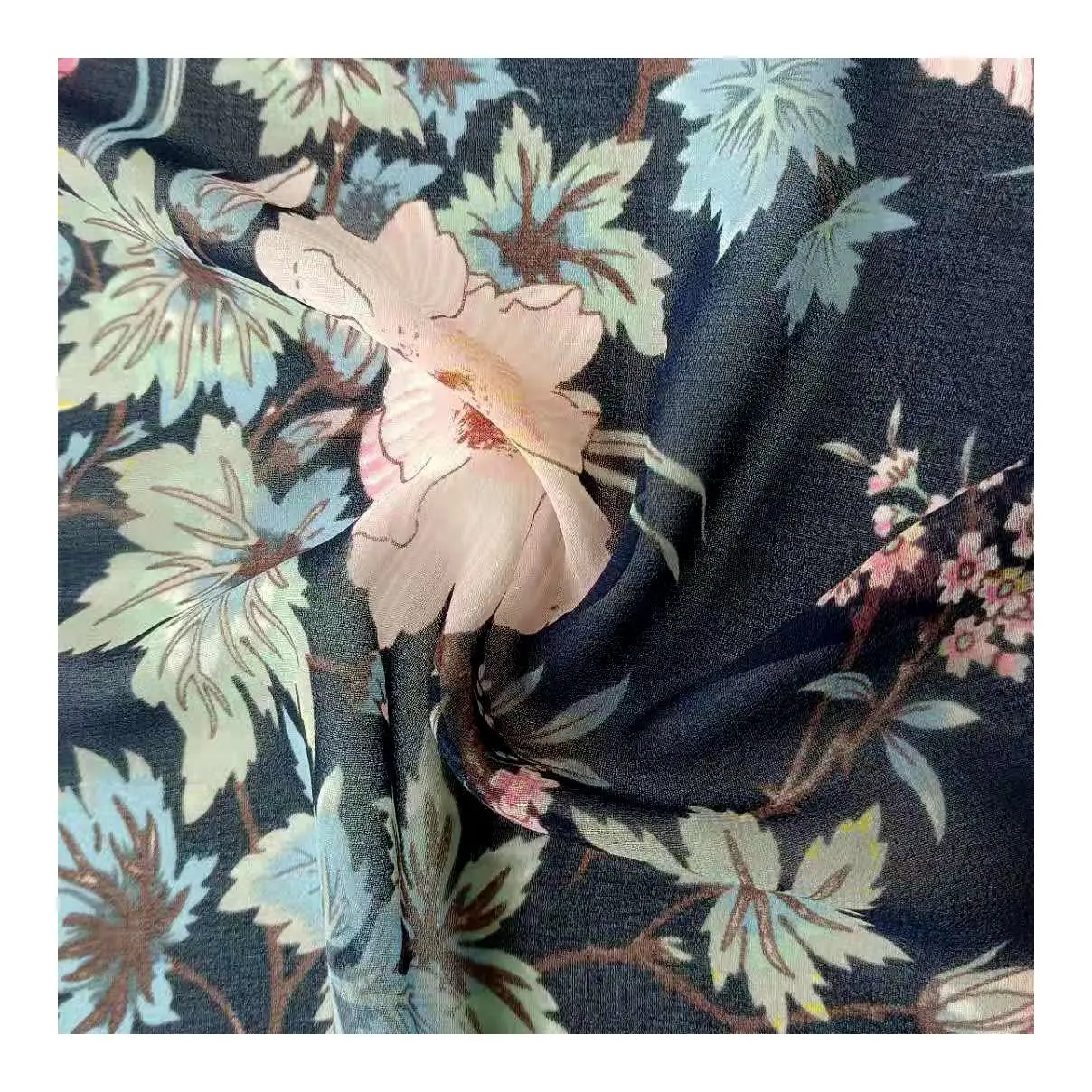 Горячая Распродажа, 100% полиэстер, шелк, креп-Жоржет с принтом, шифоновая ткань, платье, блузка, юбка