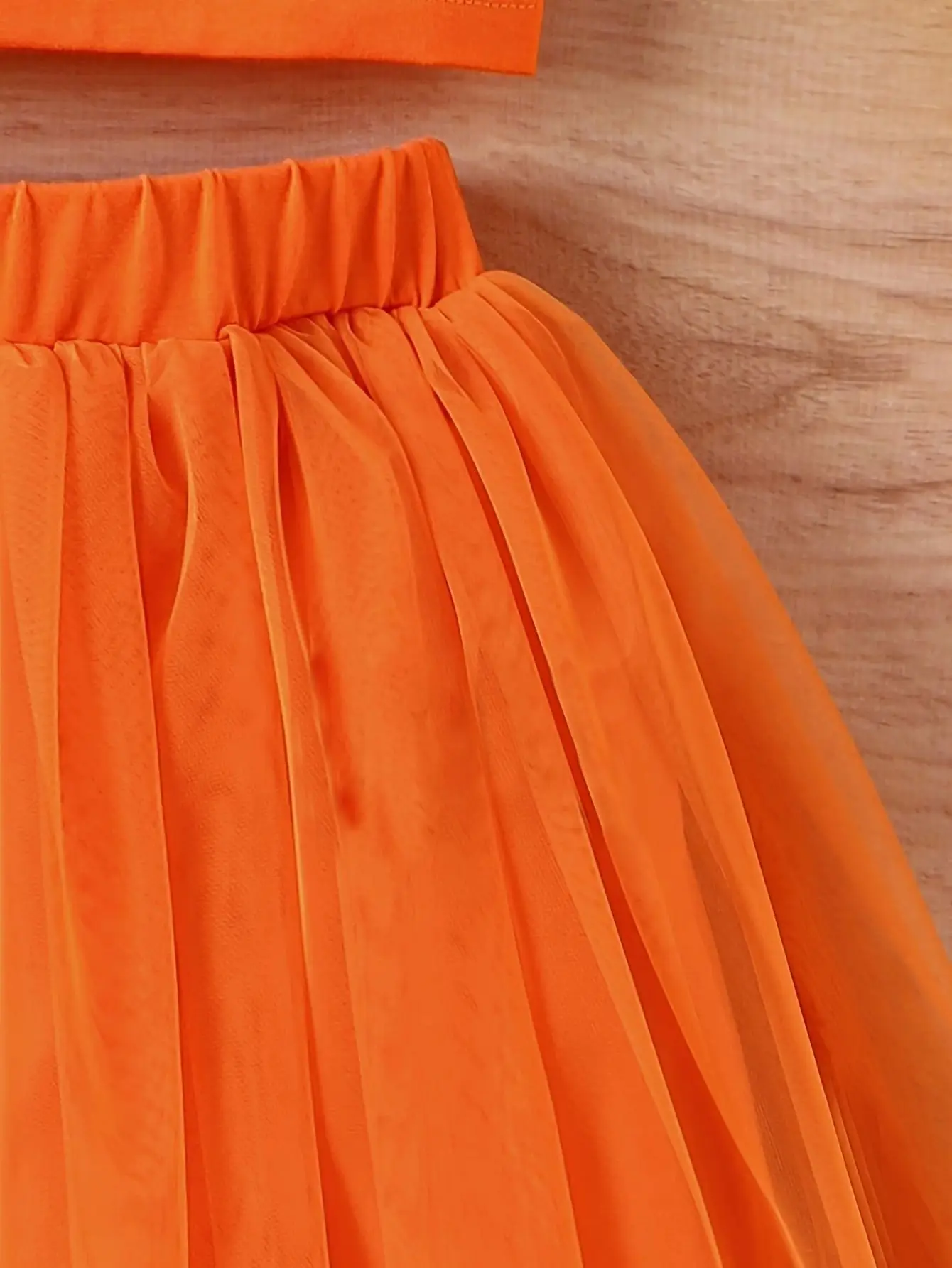 Young Girl Mesh Floral Print Two Pieces Set With Camisole Vest Baby Girls Fashion Dress