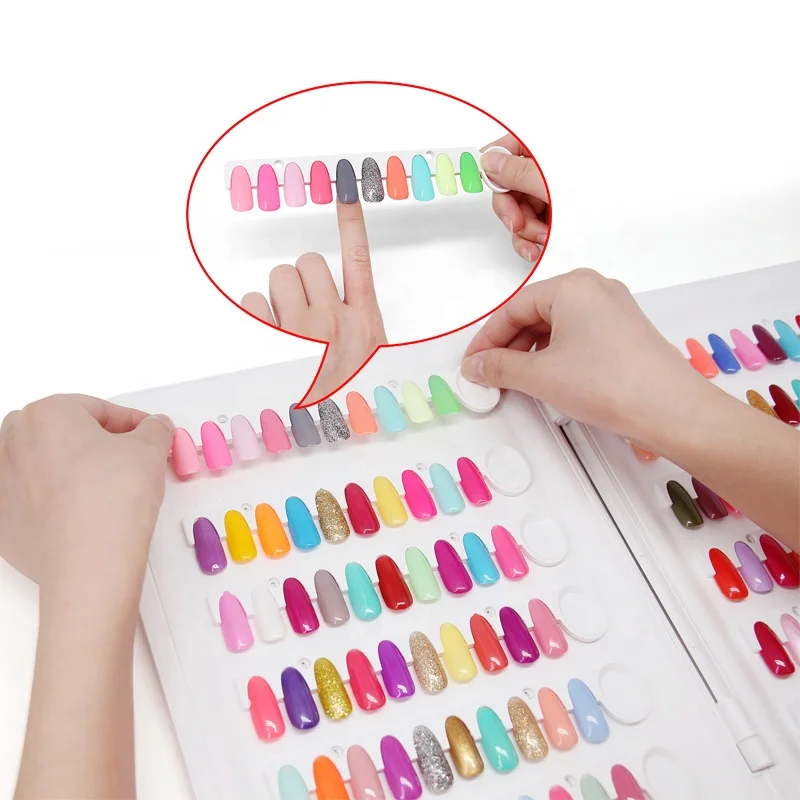 120 цветов портативный C9 карта цвета ногтей Гель-лак дисплей книга Swatch