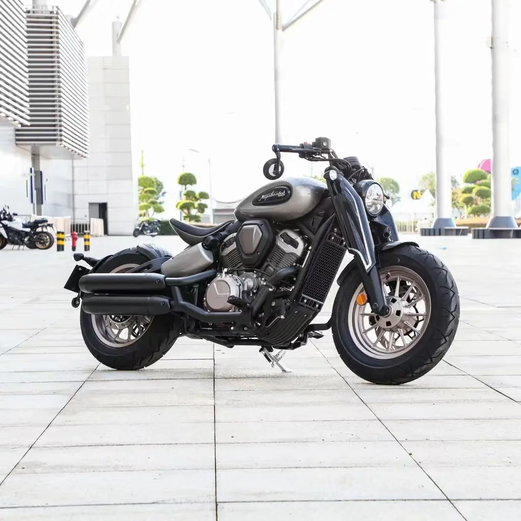 adult high configuration 37kW 160km/h Double cylinder four stroke 450cc Cruise bobber Motorcycle for BENDA napoleon450