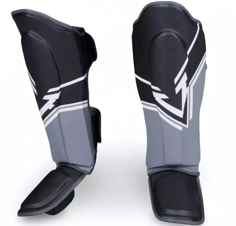 Cheap Price Hgih Quality Custom Black Shin Instep Custom Elastic Shin Guard Kick Boxing Shin Made In Pakistan