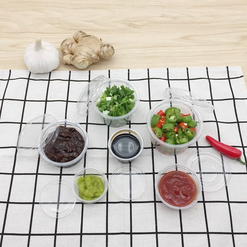 0.75oz 1oz 2oz 1.5oz 2oz 3.25oz 4oz 5.5oz disposable sauce cup ,pp cup with pet lid ,20ml jello shot cups