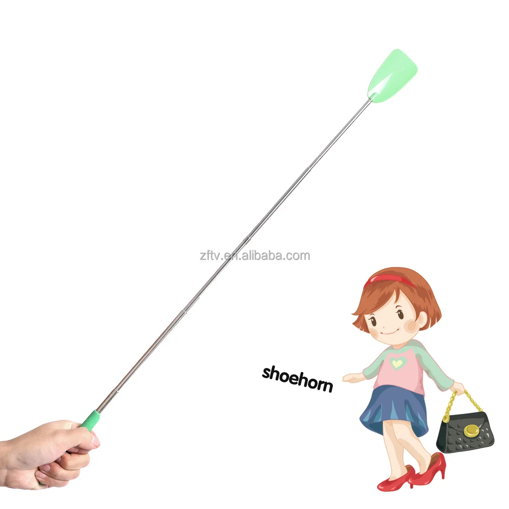 Shoehorn Adjustable Length 25-74 CM Long Handle Metal Shoe Horn Telescoping Household Shoe Lifter Men & Women & Seniorsc