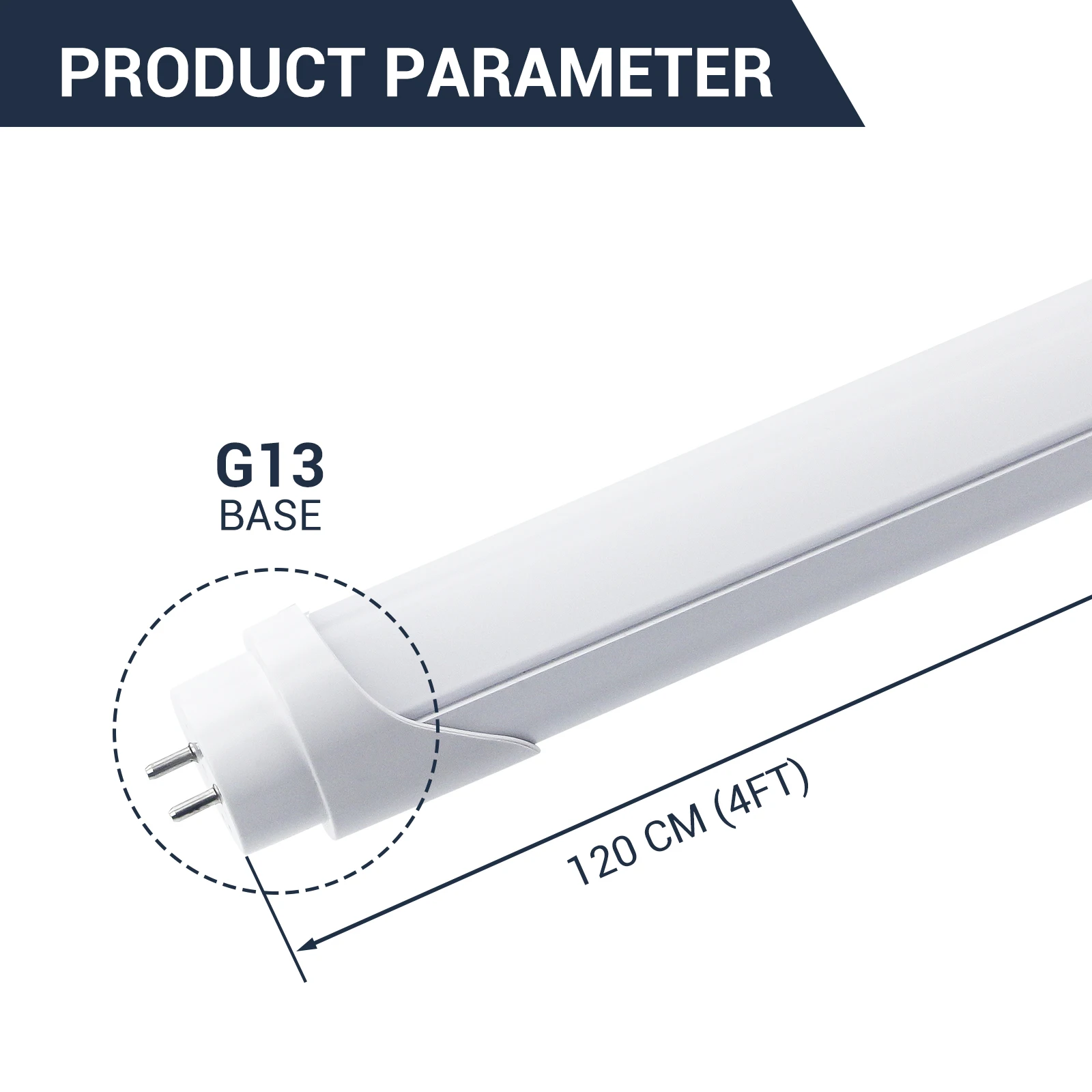 factory price t8 tube light fixture 3 wattage CCT Selectable 3500K5000K replace fluorescent tubes with LED for living room home