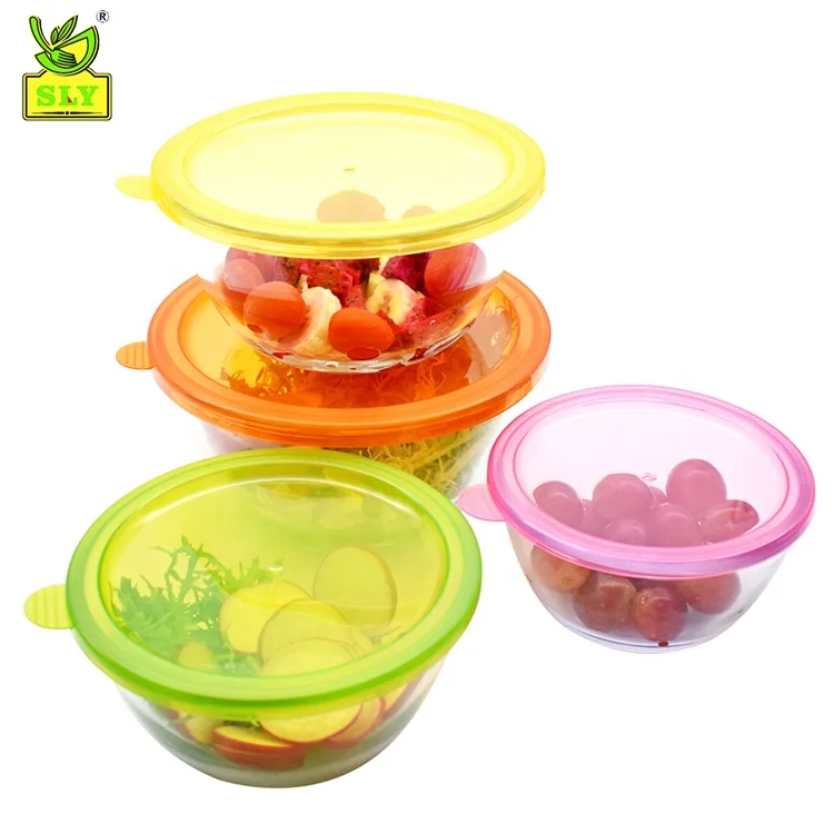  Набор микшерных тарелок Pyrex Smart Essentials включая закрывающиеся крышки (прозрачные) 8