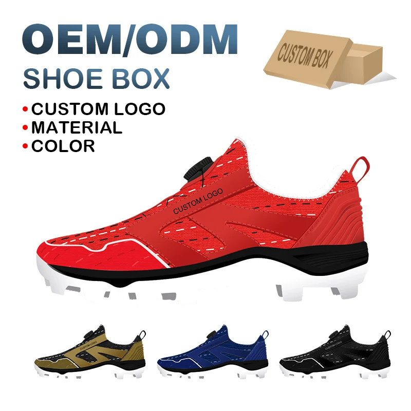 Oem Odm новый стиль на заказ Высокое качество нескользящие спортивные шипы для крикета Tpu для мужчин бейсбольная обувь для мужчин