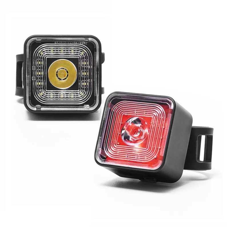 Новый миниатюрный умный влагозащищенный велосипедный задний фонарь IP66 с зарядкой от usb, светодиодный передний фонарь для велосипеда с 5 режимами освещения