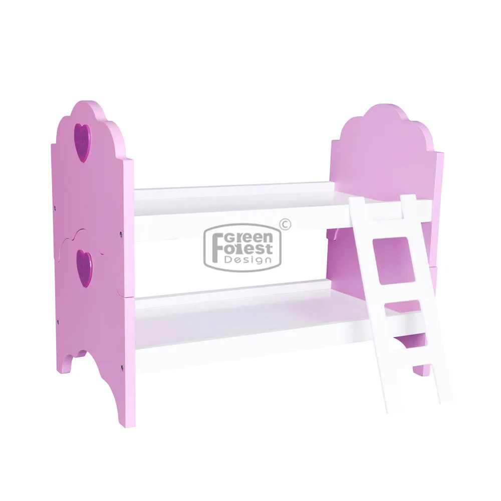 Wooden Toy Doll Furniture Stackable Bunk