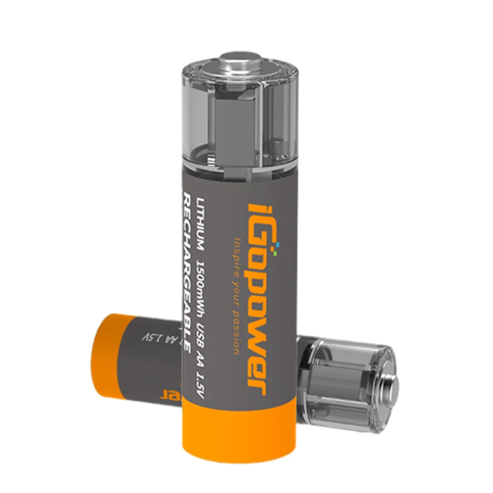 Оптовая продажа, брендовые пользовательские Usb перезаряжаемые батареи AA 5 В, перезаряжаемая литиевая батарея Micro Usb