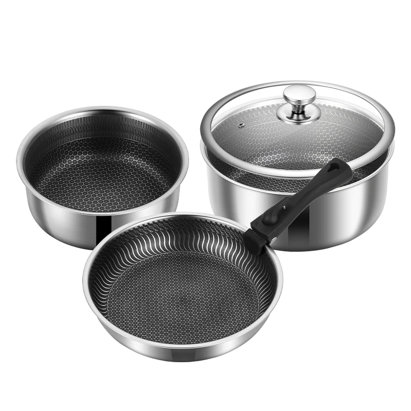 Large Capacity Stainless Steel Cookware Non Stick Cooking Pots