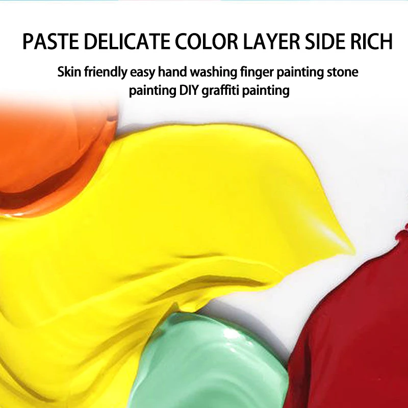 Diy Acrylic Pouring Paint Set Custom Art Supplies High Flow Paint For Canvas Glass Paper Wood Tile Stones