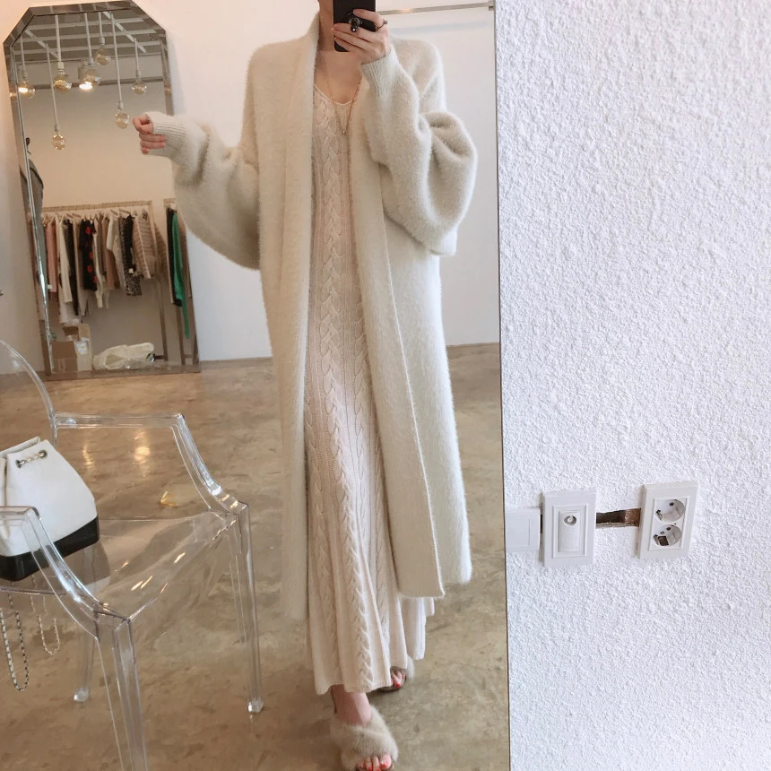 High Quality Fashion Long Sweater Coat Full Sleeve Casual Winter Cardigan Knit Loose Comfortable Sweater Cardigan For Women