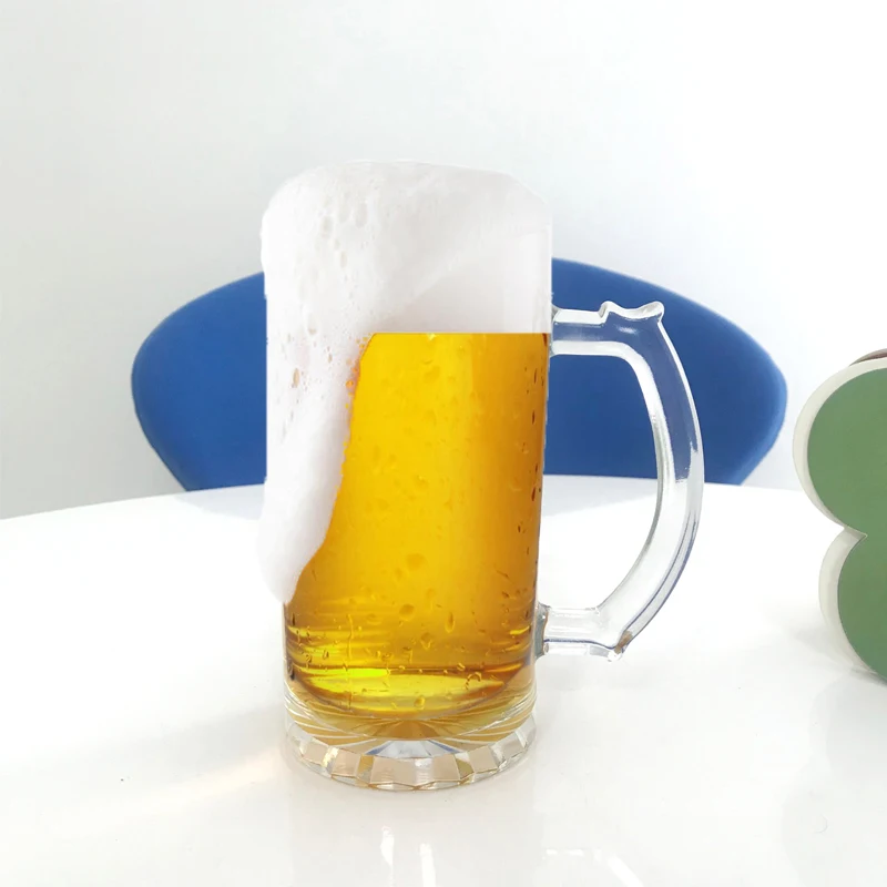Wholesale gift high quality beer glass 16 oz custom logo glass cup drink beer glasses