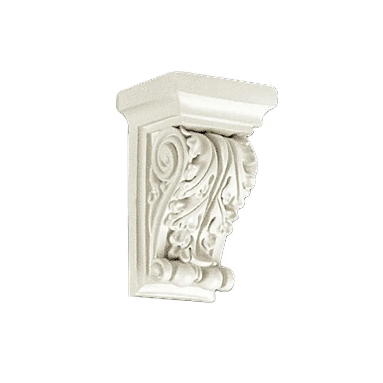 Banruo European Style PU Plastic Corner Bracket Gypsum Corbel Ceiling Corner Decoration