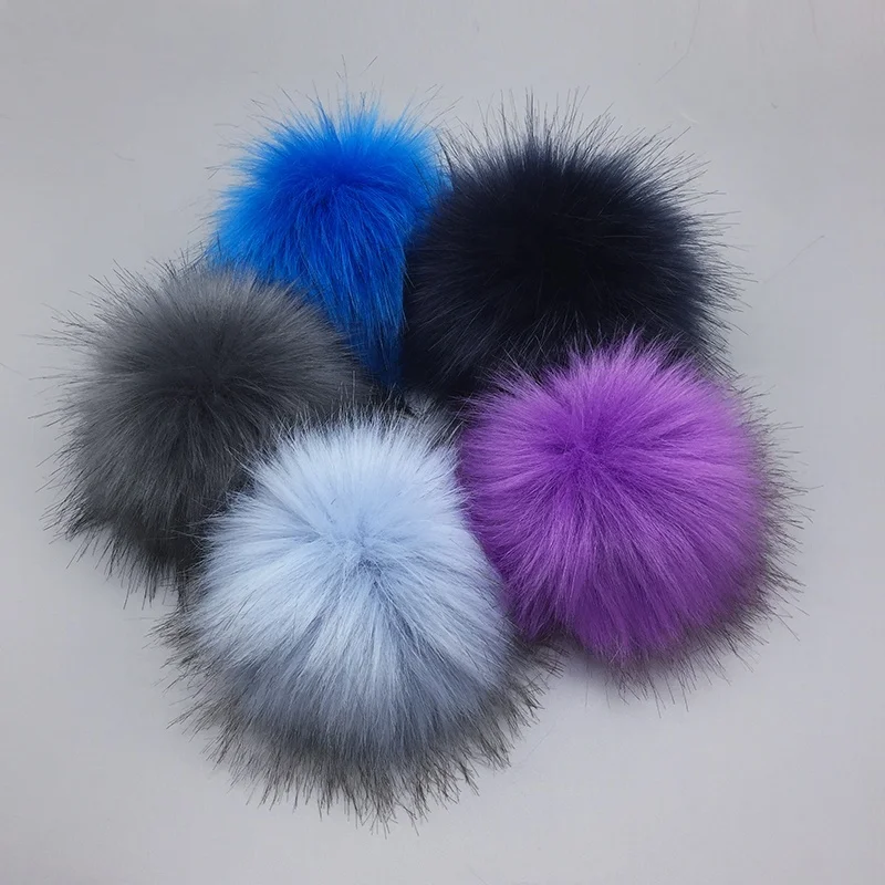 Colorful Keychain Beanie Hat Keyring Slippers Bag Charms Detachable Fluffy Pom Poms Fur Ball Faux Fur Pompom