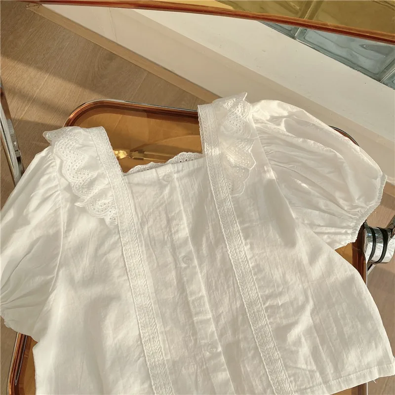 Summer new lace top denim skirt korean style fashion two piece set 1 year old girl toddler boutique clothes