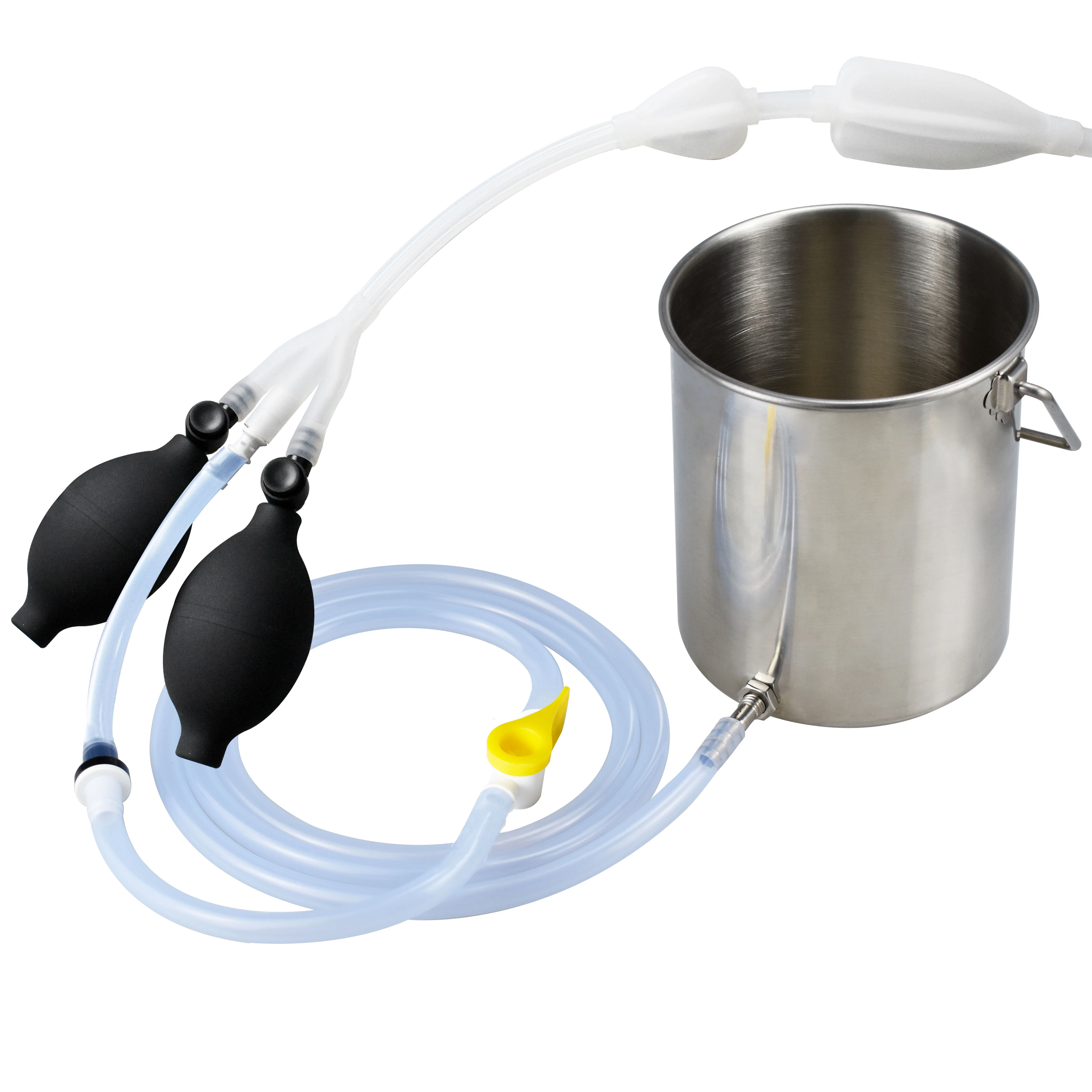 2L Stainless Steel Enema Bucket for Colon Cleansing