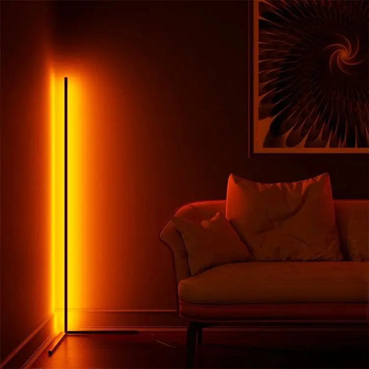 Blind bulk dropshipping corner tripod modern dimming remote control vivid rgb floor lamp for living room