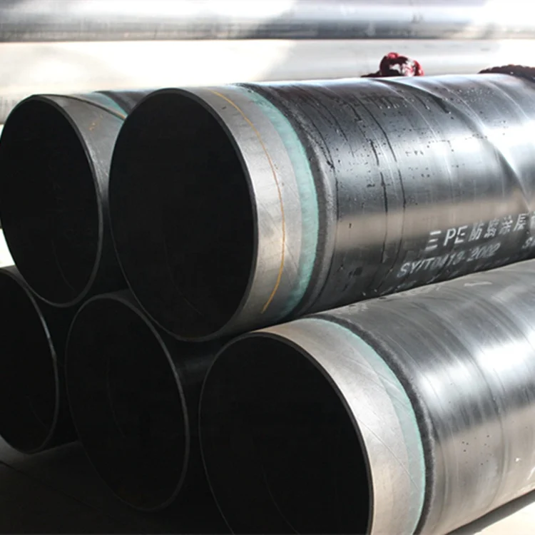 Подземная ASTM A53 API 5L 2pe 3pe эпоксидная вода dn200 DN450 DN300 Антикоррозийная стальная труба для подачи нефти и газа