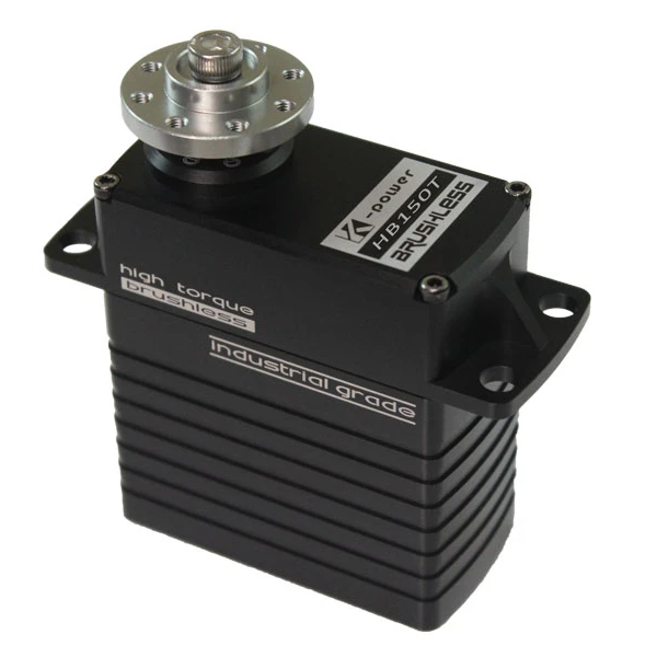 K-power 150kg giant torque steel gear digital brushless rc servo for rc robot arm industrial equipment  HB150T