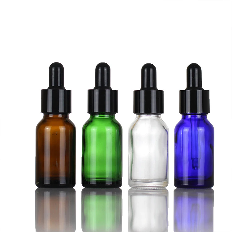 15ml cosmetic serum bottle hemp oil bottle glass dropper bottle