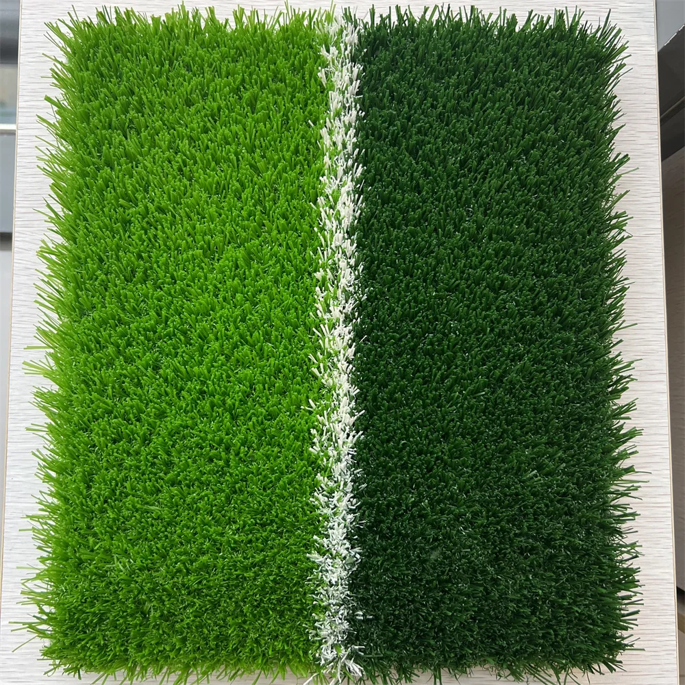 Artificial turf for Soccer Sports Factory Price Roll Football Grass for pitch Field Green + Bright Green Synthetic lawn for gym