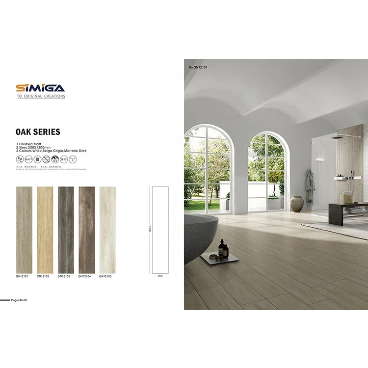 Factory direct supply pisos porcelanato madera ceramic wood porcelain floor tiles for house