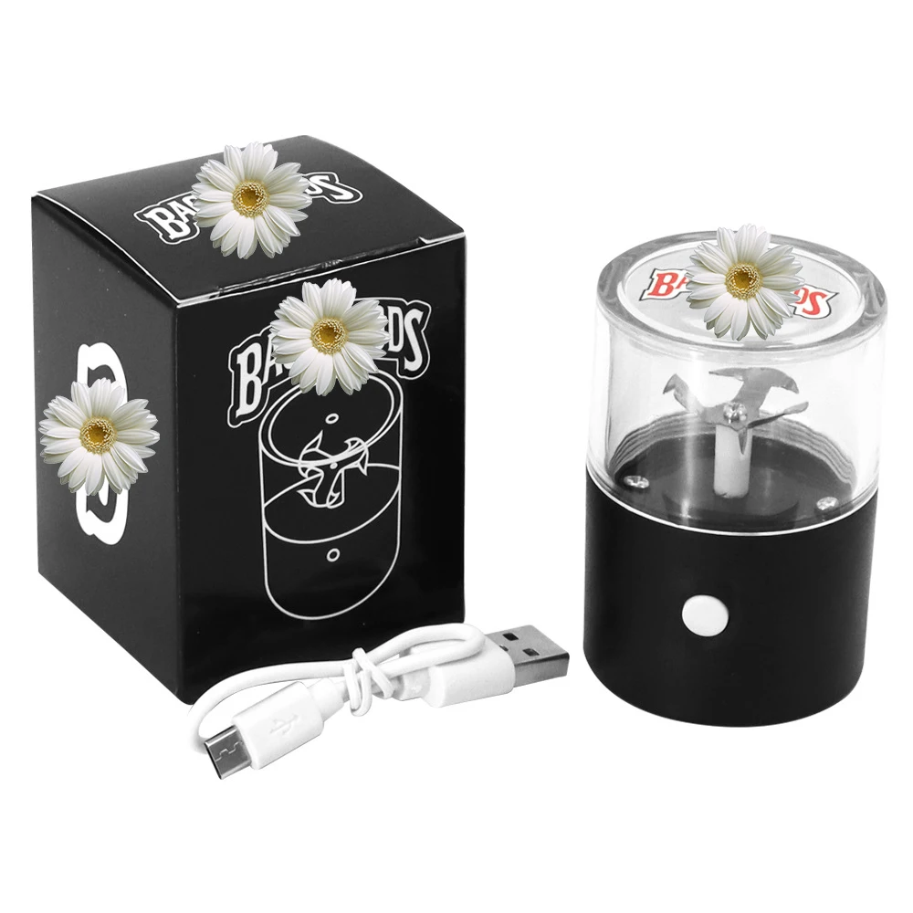 New fund hot sell cookis multicolor small plastic portable automatic recharge battery USB electric weed herb grinder