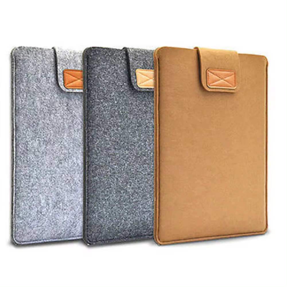 Customized Color Size Logo Felt Laptop Sleeve Bag Slim Tablet Storage Computer Laptop Case Cover for Mac Books Air Pro 11 13inch