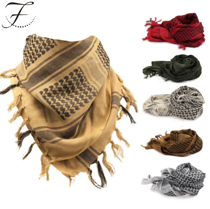 Fiona RTS высококачественный арабский мужской шарф с кисточкой для улицы многофункциональный и женский