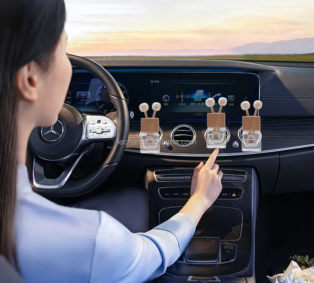 Горячая Распродажа 10 мл квадратный стеклянный автомобильный флакон духов для использования косметики