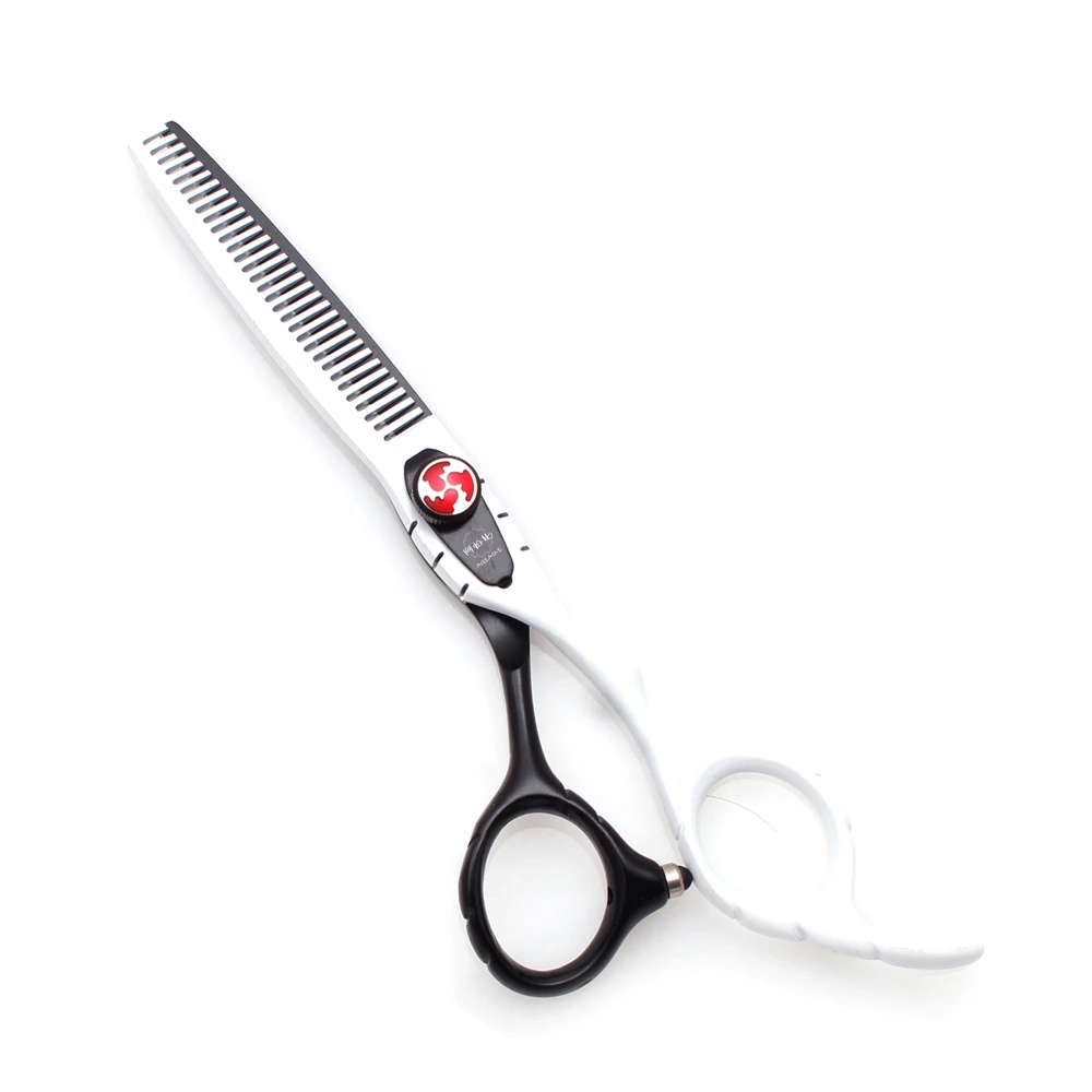 Barber Hair Scissors 6' AQIABI 440C Hair Cutting Scissors Professional Hairdressing Scissors White A1019