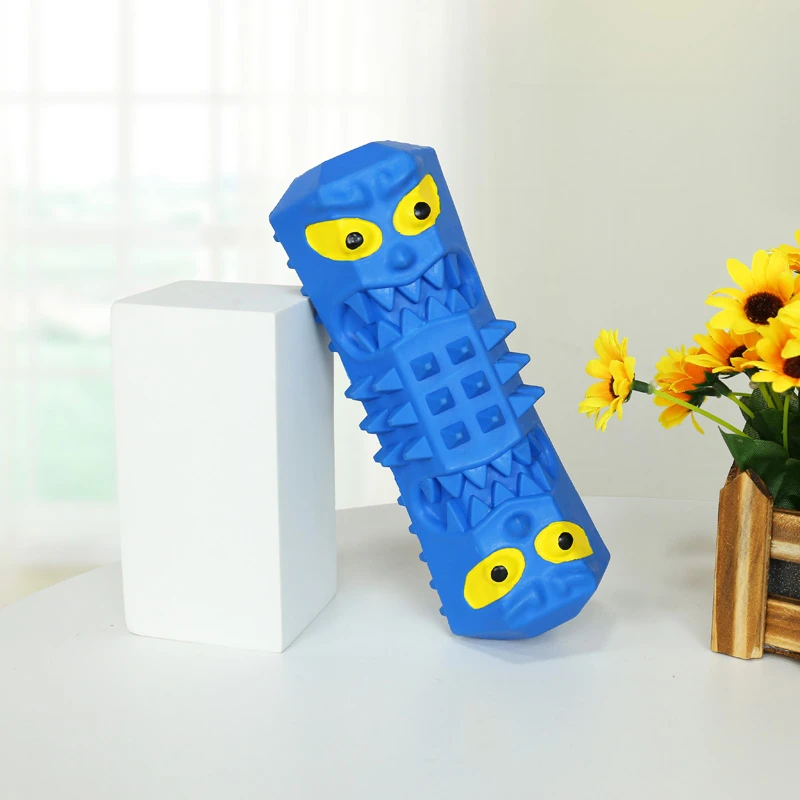 Blue 285C vampire teething High quality  hot selling rubber top seller pets interactive and chew toys Sound making toys