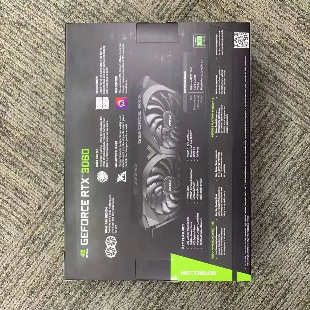 m si ventu 2x ge force RTX 3060 12gb  gaming oc Computer Graphics Card wholesales brand New desktop gddr5