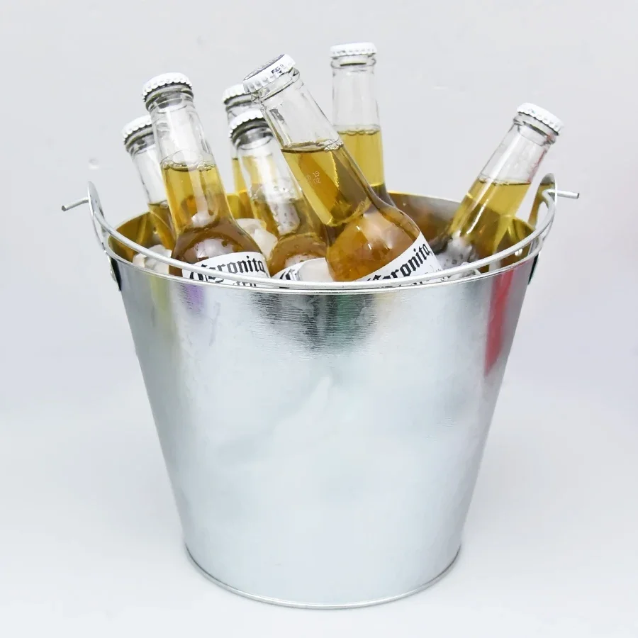 Custom Metal Tin Ice Bucket Beer Bucket