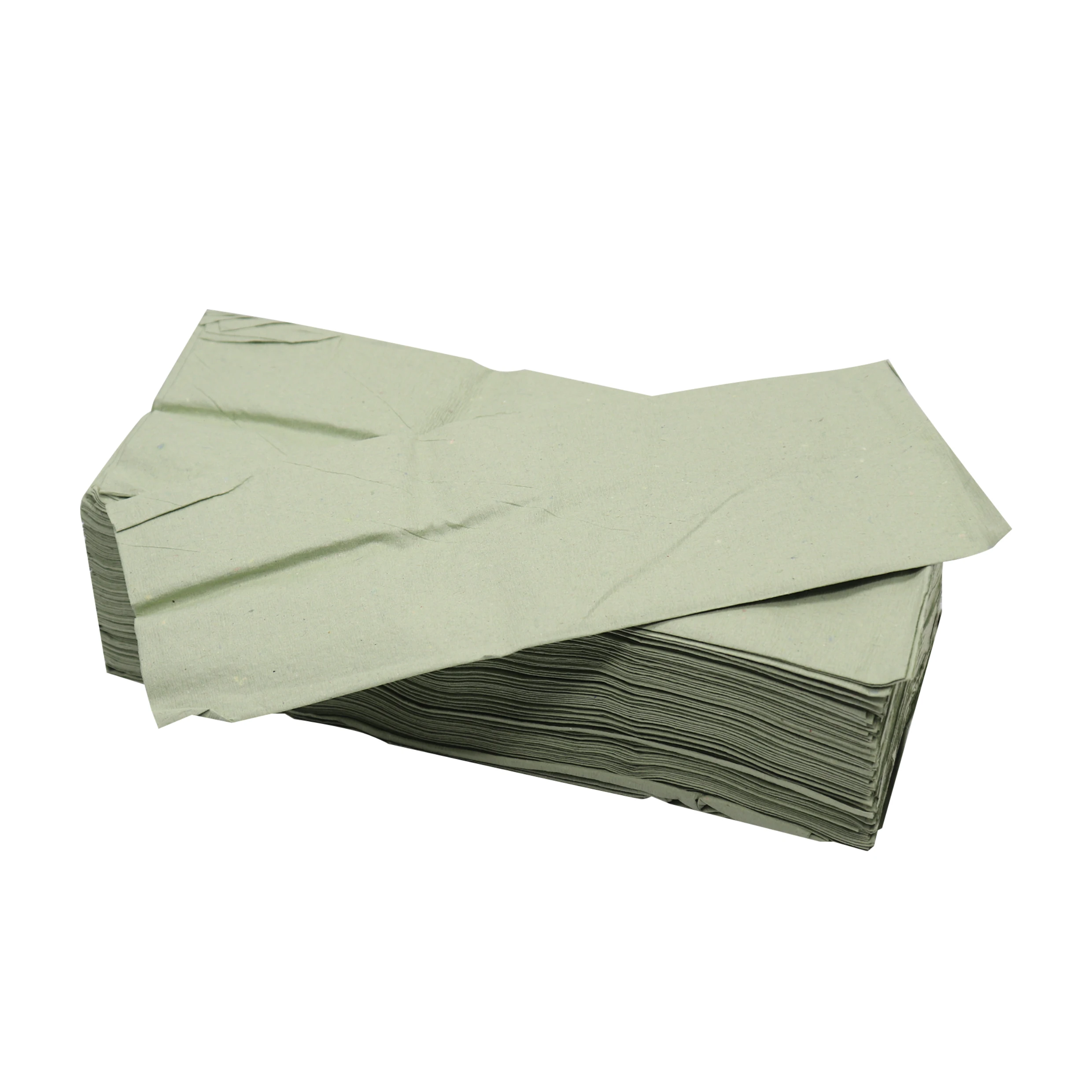 Qingshe оптом с фабрики под заказ 120 листы 1-PLY ручной вытирать бумажными полотенцами зеленого цвета C раза 100% дерево целлюлоза не бывшая в употреблении и папиросной бумаги