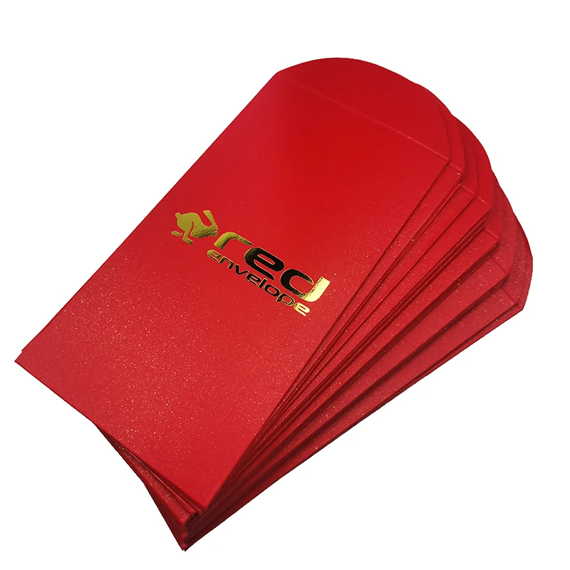 Custom Wedding Padded Red Envelopes Chinese New Year Packaging Ang Pow Packet Hong Bao