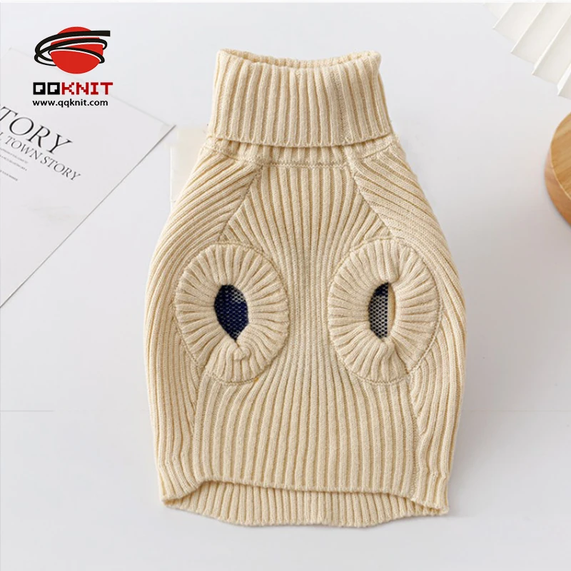 popular Thickened Comfortable Crochet Hand-Knit Pet cotton Sweater dog jumper high quality Sleeveless cardigans