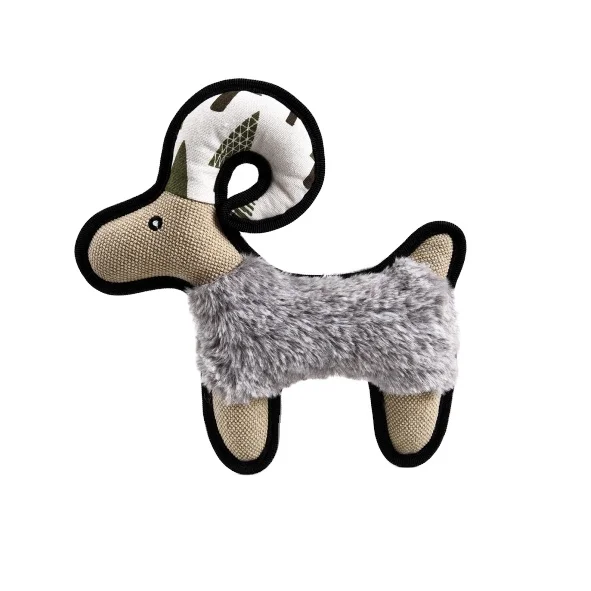 Wholesale Customized Christmas Festival Dog Plush Toys Cute Pet Chew Toys