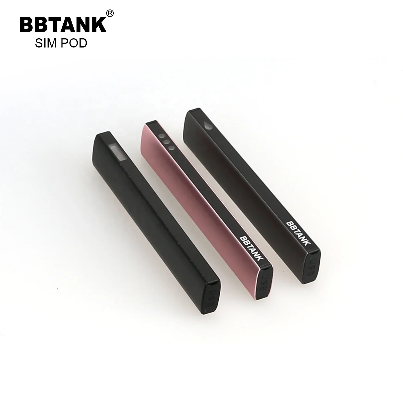 
BBTank cbd thick oil cartridge high quality OEM color empty pod system BBTANK Sim pod with USB 