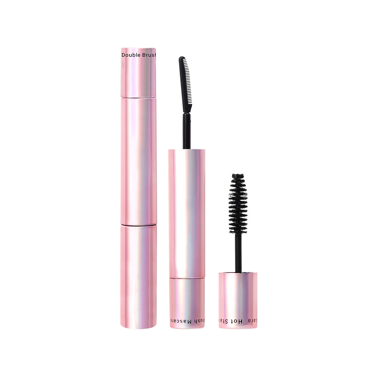 New Arrival Double Headed Double Effect Mascara Thick And Long 2 In 1 Waterproof Mascara Not Blooming Makeup Eye Mascara