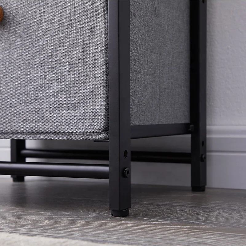 Simple Practical Wardrobe Fashion Style Non-woven Fabric Cabinet Easy Assemble Portable Folding Underwear Cube Box Storage
