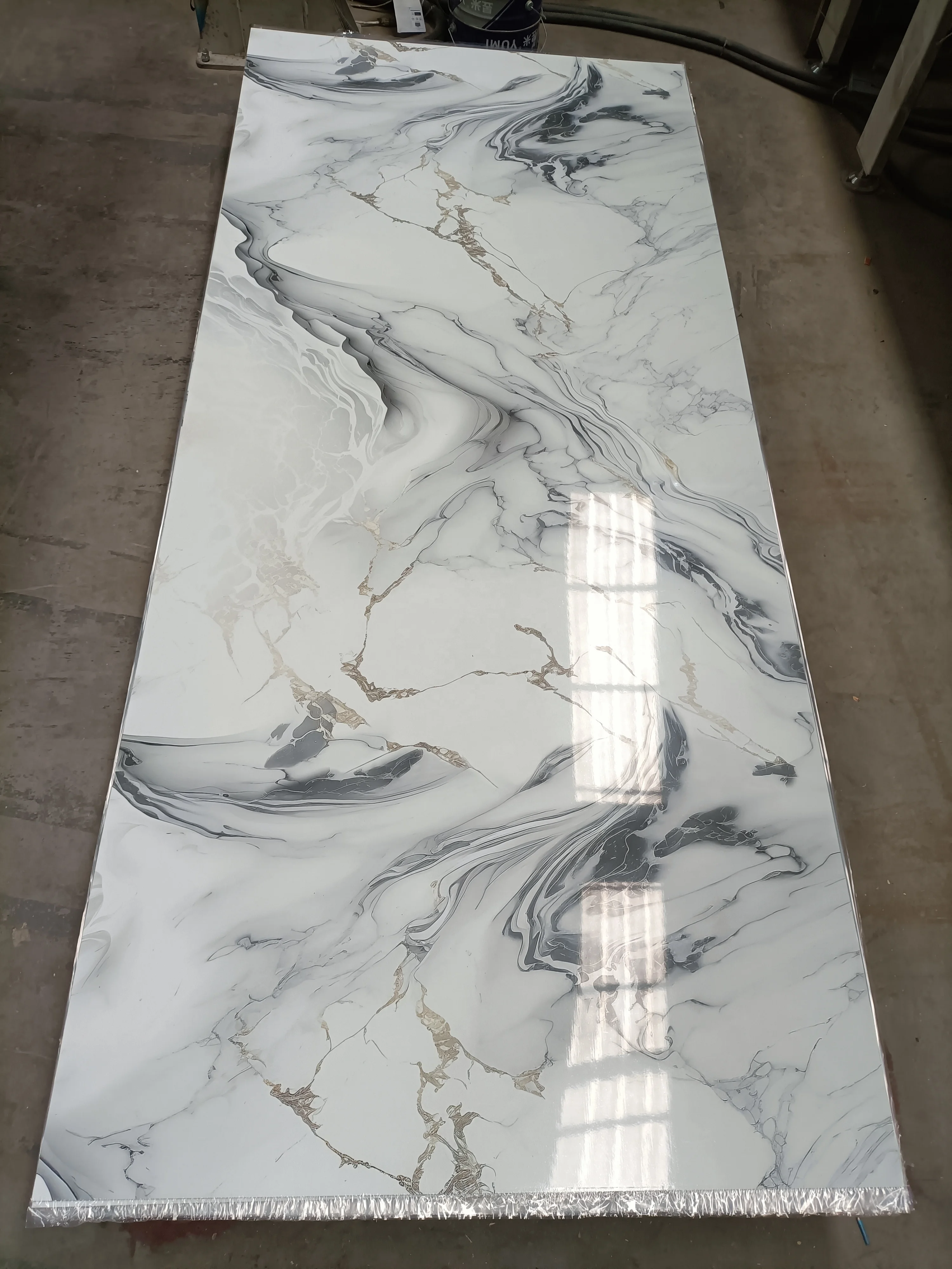 Interior Waterproof Pvc Marble Panel Board Kitchen Tiles Uv Mable Sheet 3D Printing Pattern Board