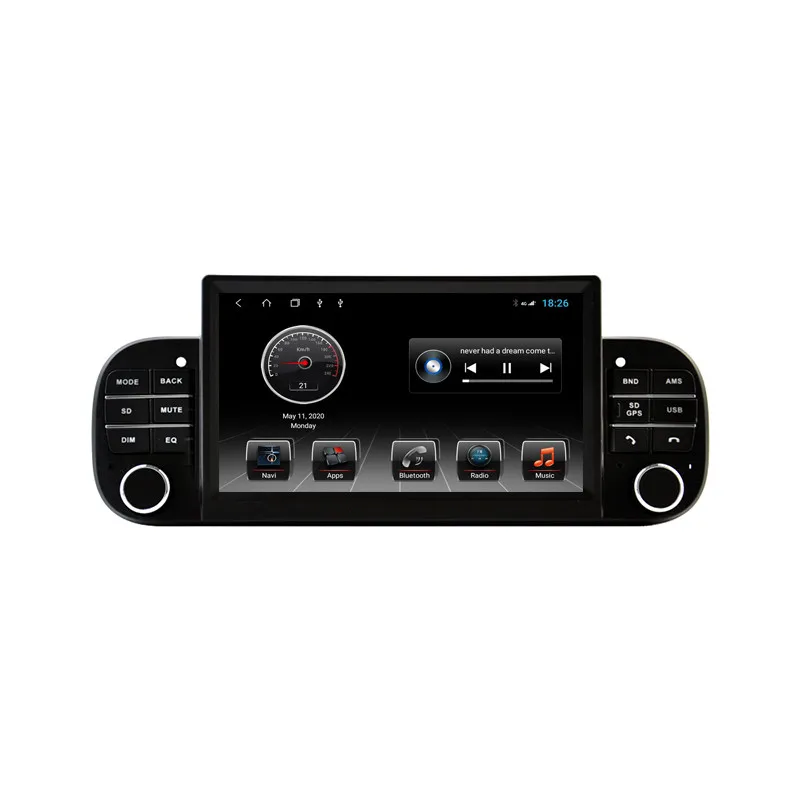 HENCEE Автомобильная навигационная система Мультимедиа для FIAT PANDA 2013-2020 android 10 AHD камера беспроводная carplay Авто